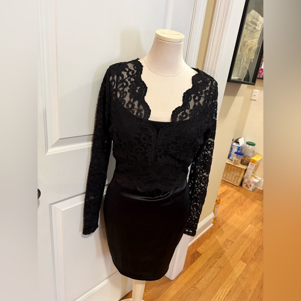 Windsor LBD with Lace topper